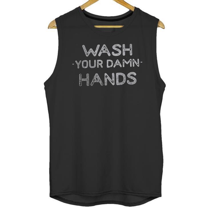 Social Distancing Wash Your Hands Please Unisex Tank Top