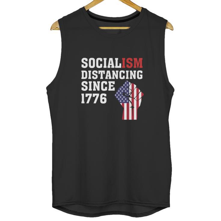 Socialism Distancing Since 1776 Raised Fist Unisex Tank Top