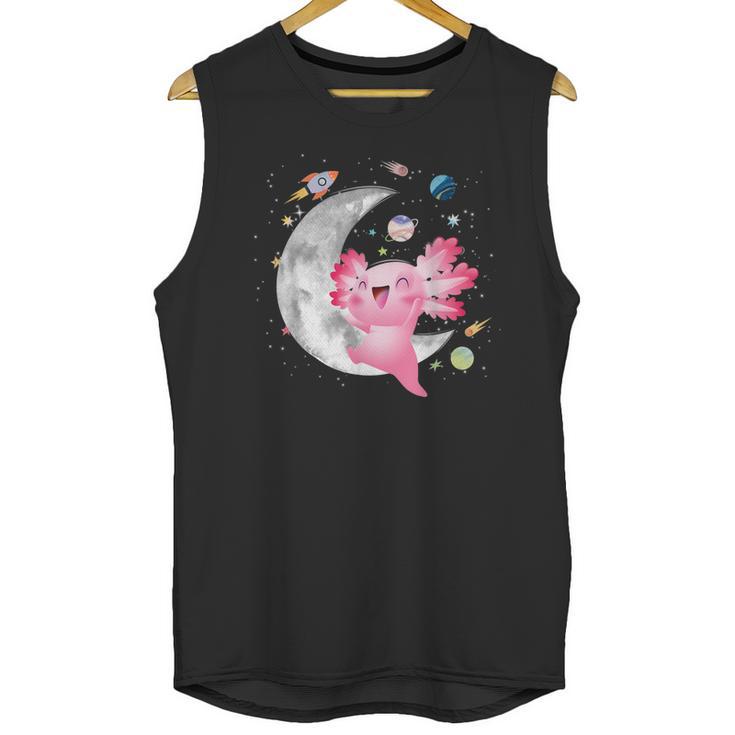 Space Axolotl Kawaii  Pastel Goth Anime Comic For Girls Unisex Tank Top