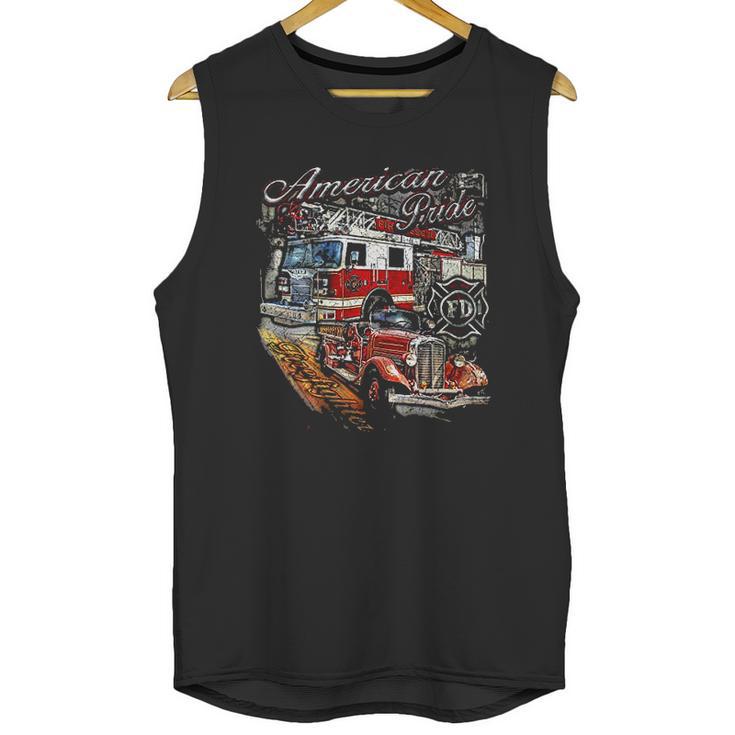 Spartan   American Pride Firefighter Unisex Tank Top