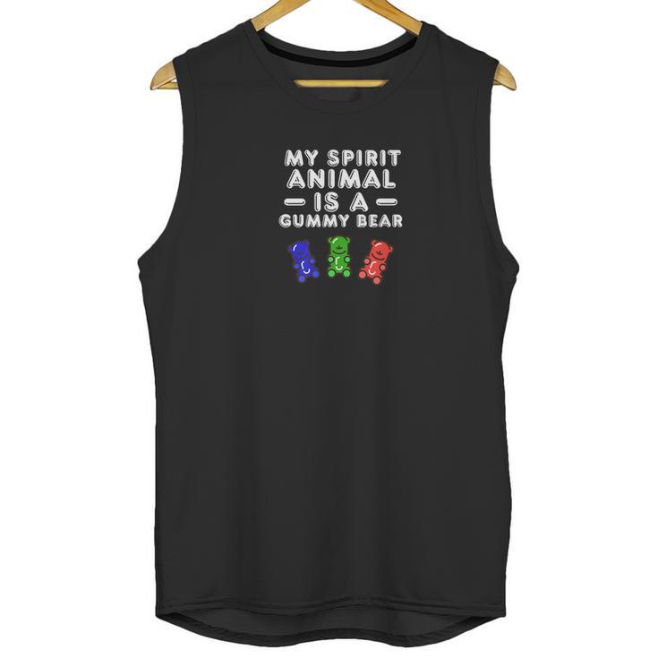 My Spirit Animal Is A Gummy Bear Fun Candy Unisex Tank Top