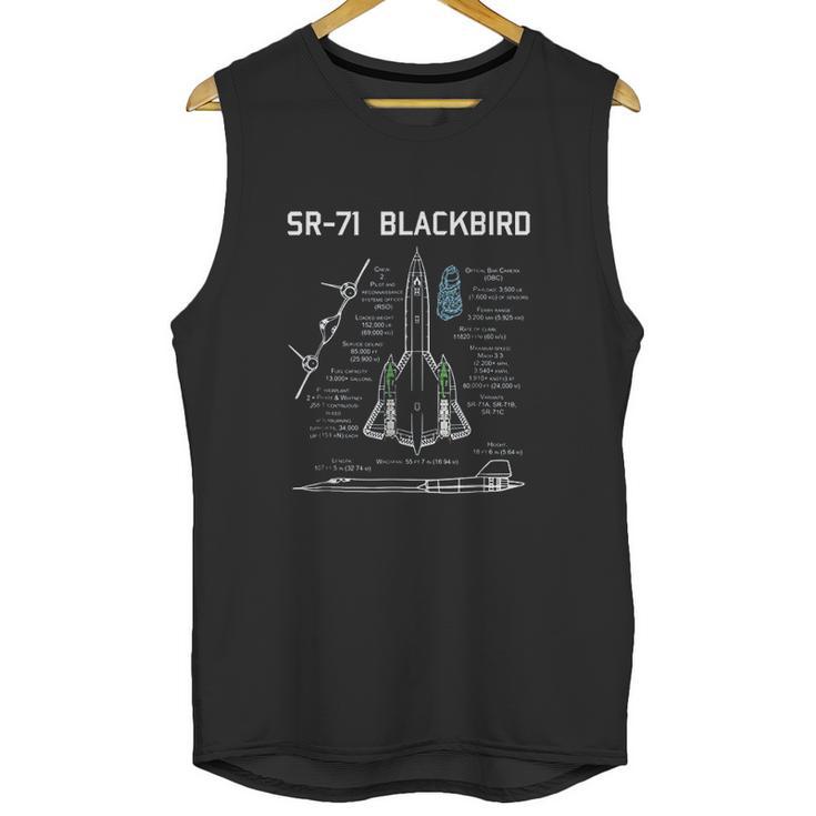 Sr71 Blackbird Specs Unisex Tank Top