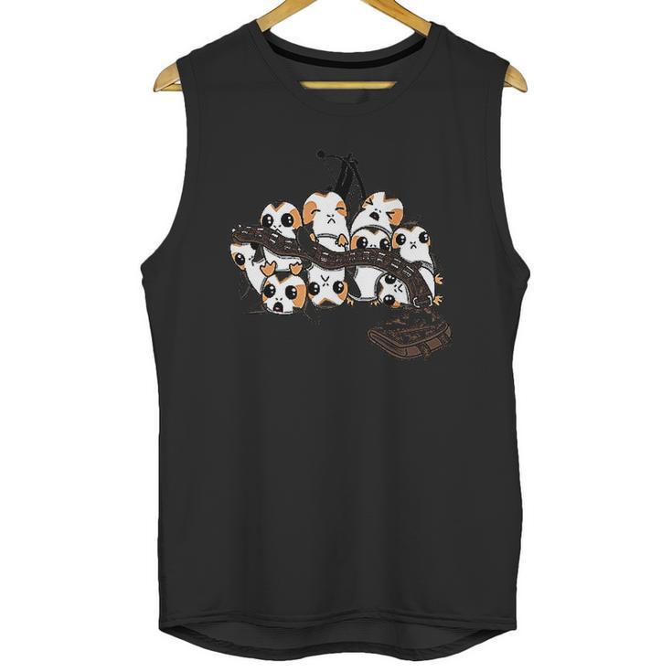 Star Wars Porgs Playing With Chewbaccas Things Unisex Tank Top