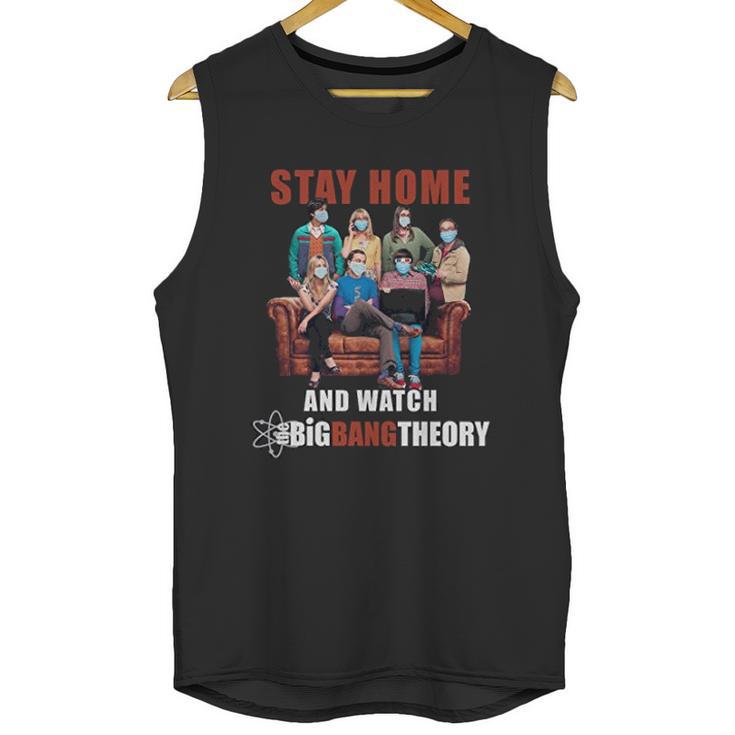 Stay Home And Watch Funny Social Distancing Unisex Tank Top