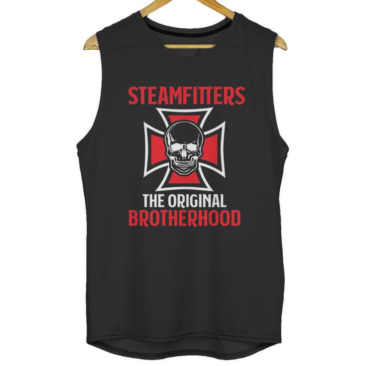 Steamfitters Skull  Boiler Pipe Welders Gifts Unisex Tank Top