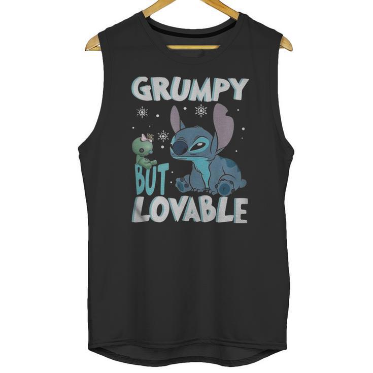 Stitch Grumpy But Lovable Unisex Tank Top