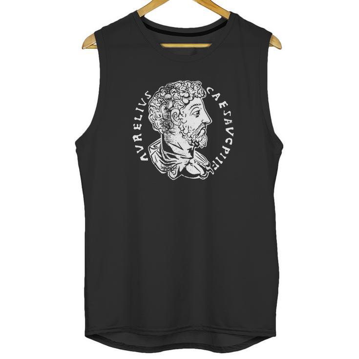 Stoicism Marcus Aurelius Ancient Roman Coin Stoic Unisex Tank Top