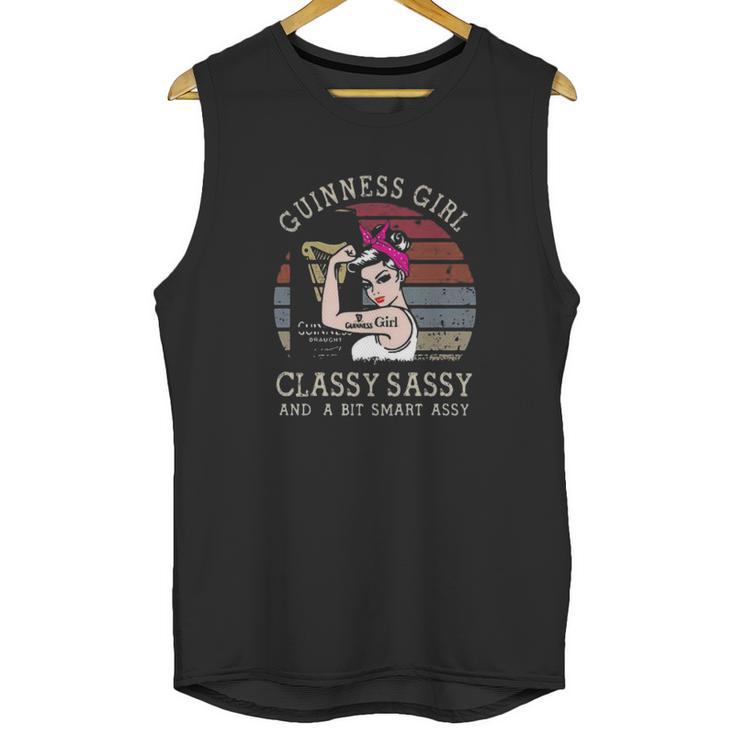 Strong Guinness Girl Classy Sassy And A Bit Smart Assy Vintage Shirt Unisex Tank Top