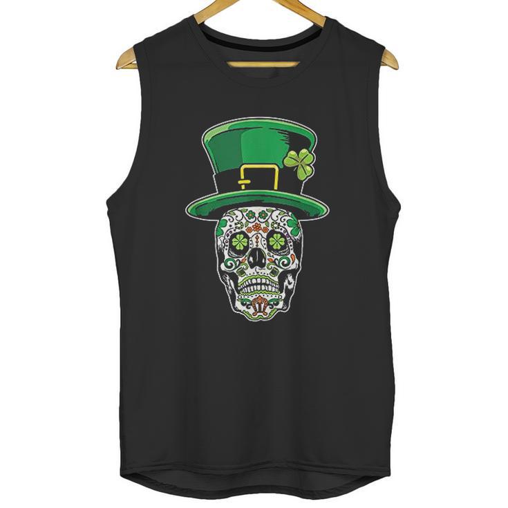 Sugar Skull Saint Patricks Day Of Dead Unisex Tank Top