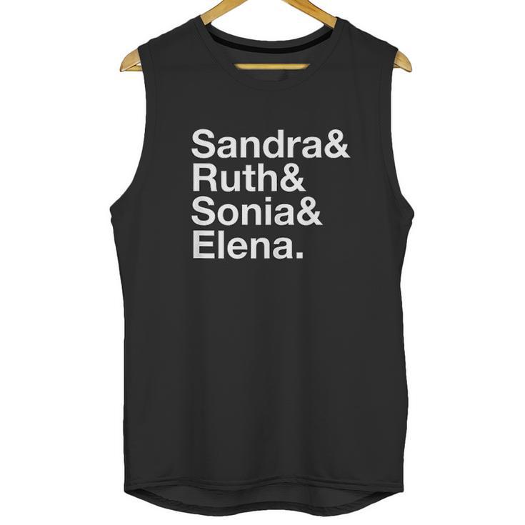 Supreme Court Female Justices Ruth Bader Ginsburg Unisex Tank Top