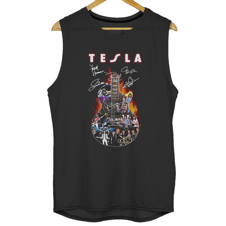 Tesla Guitar Unisex Tank Top