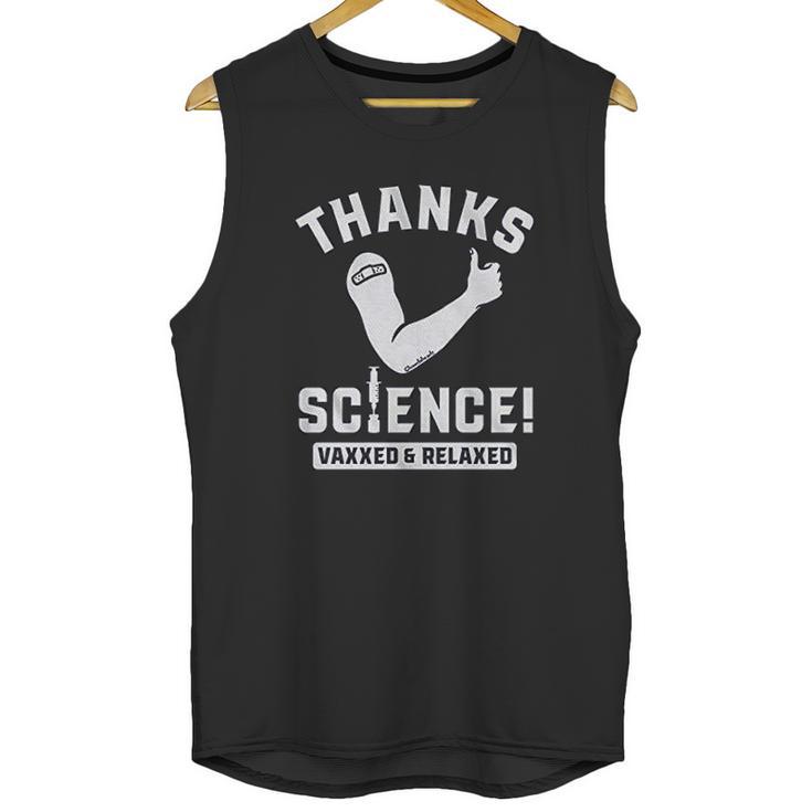 Thanks Science Vaxxed  Relaxed Unisex Tank Top