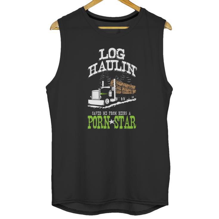 Truck Driver Log Hauler Porn Star Unisex Tank Top