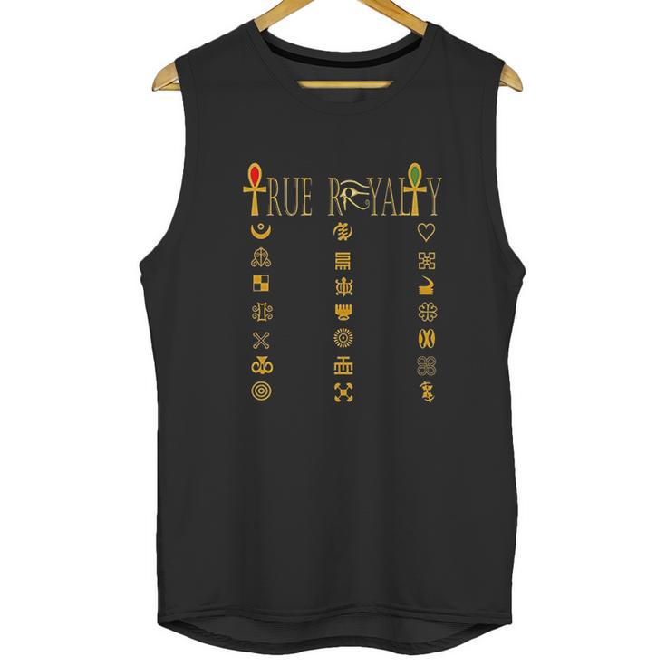 True Royalty Melanin Kemetic Adinkra Unisex Tank Top