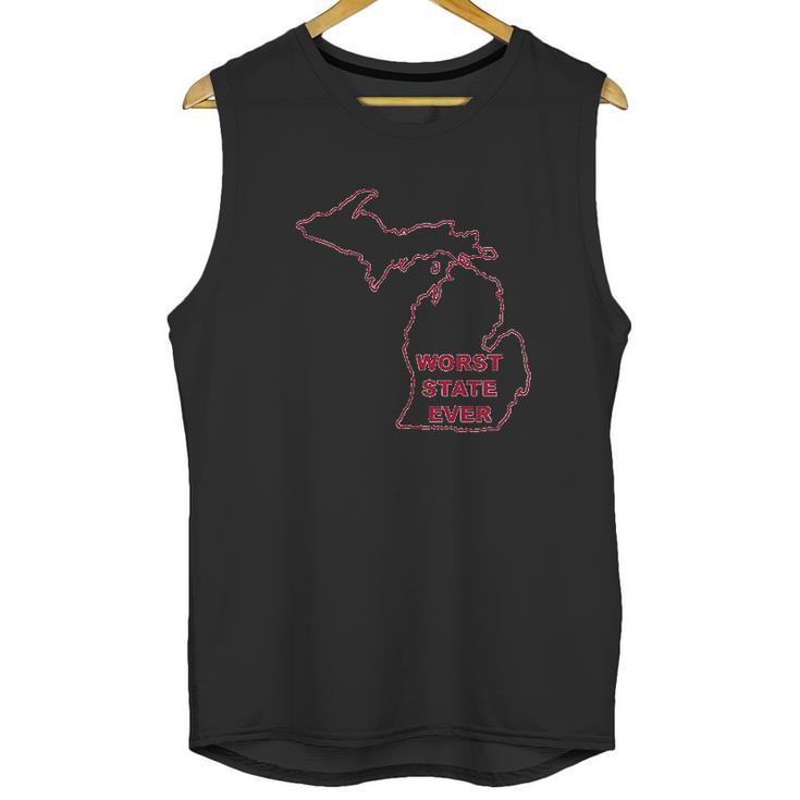 Ugp Campus Apparel Worst State Ever Basic Unisex Tank Top