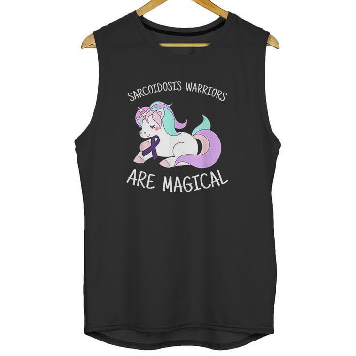 Unicorn Sarcoidosis Awareness Gift Sarcoidosis Warrior Unisex Tank Top