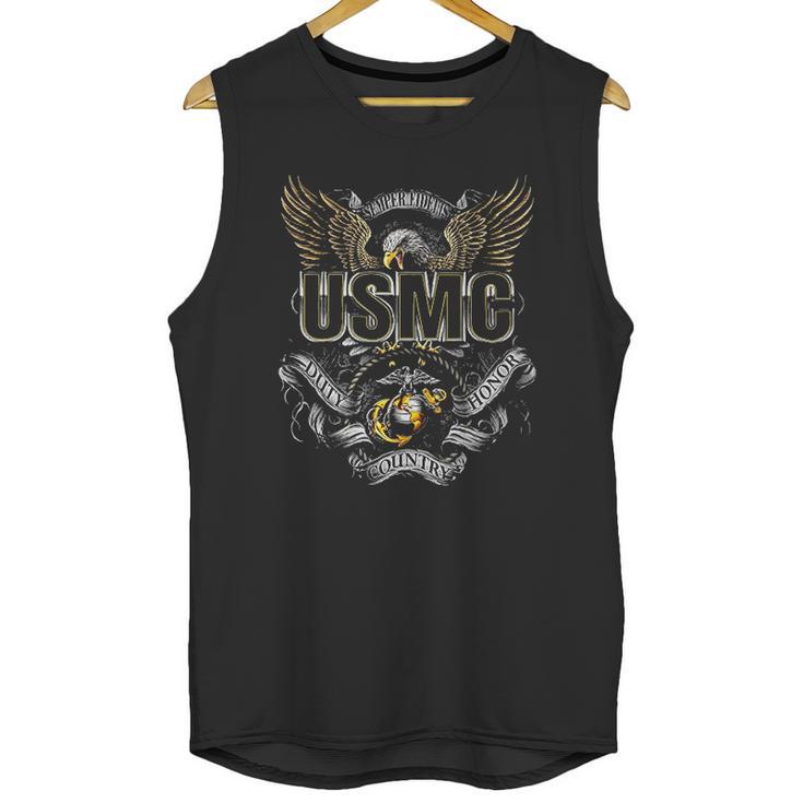 Usmc Duty Honor Country Unisex Tank Top