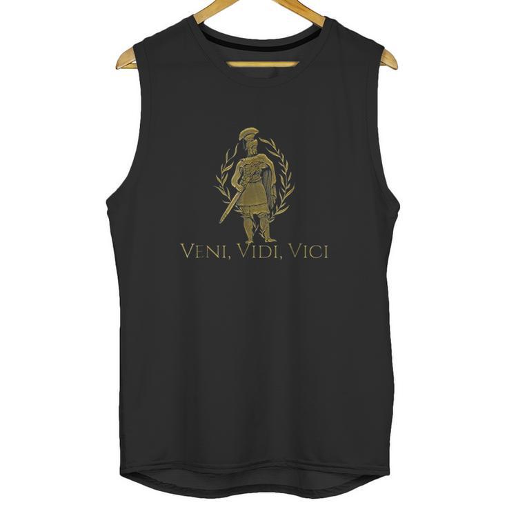 Veni Vidi Vici  Gaius Julius Caesar Spqr Latin Quote Unisex Tank Top