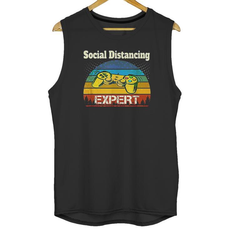 Video Game Social Distancing Expert Gamer Unisex Tank Top