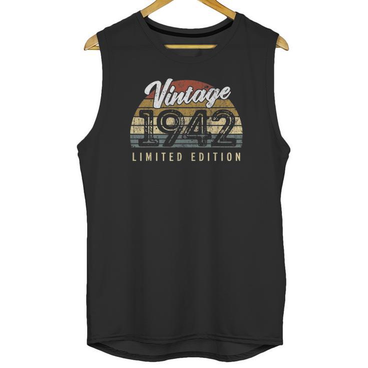 Vintage 1942 Limited Edition 80 Years Old 80Th Birthday Unisex Tank Top