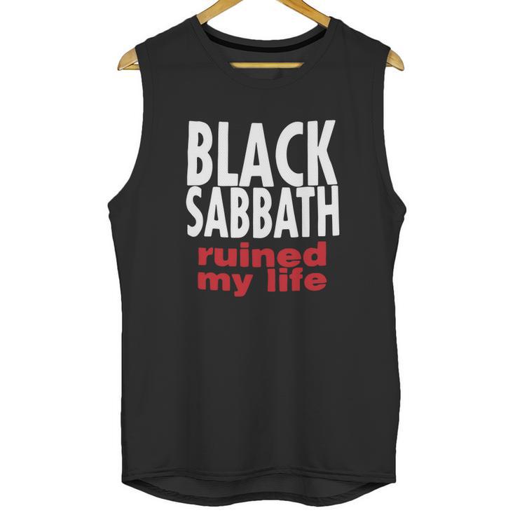 Vintage 1990S Black Sabbath Ruined My Life Unisex Tank Top