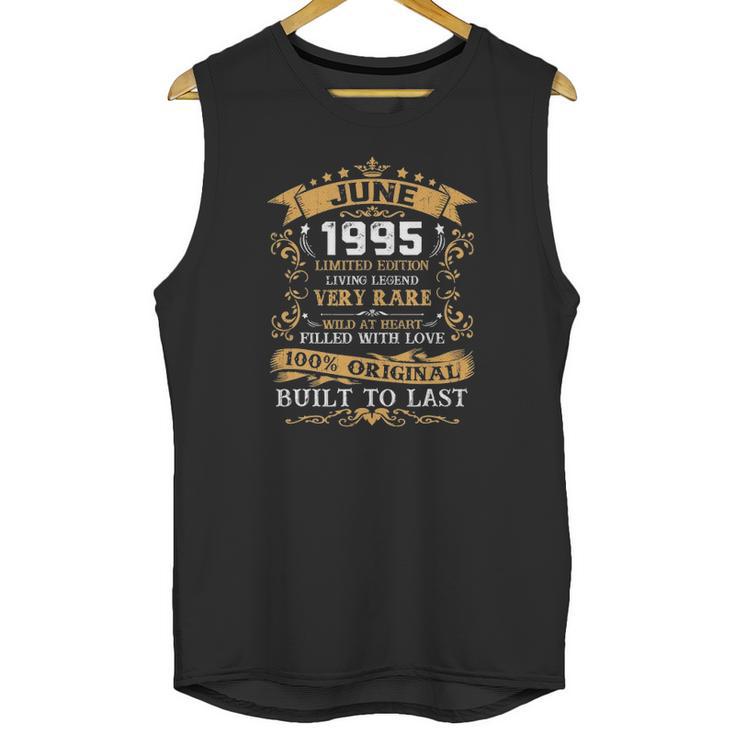 Vintage 26Th Birthday June 1995  26 Years Old Unisex Tank Top