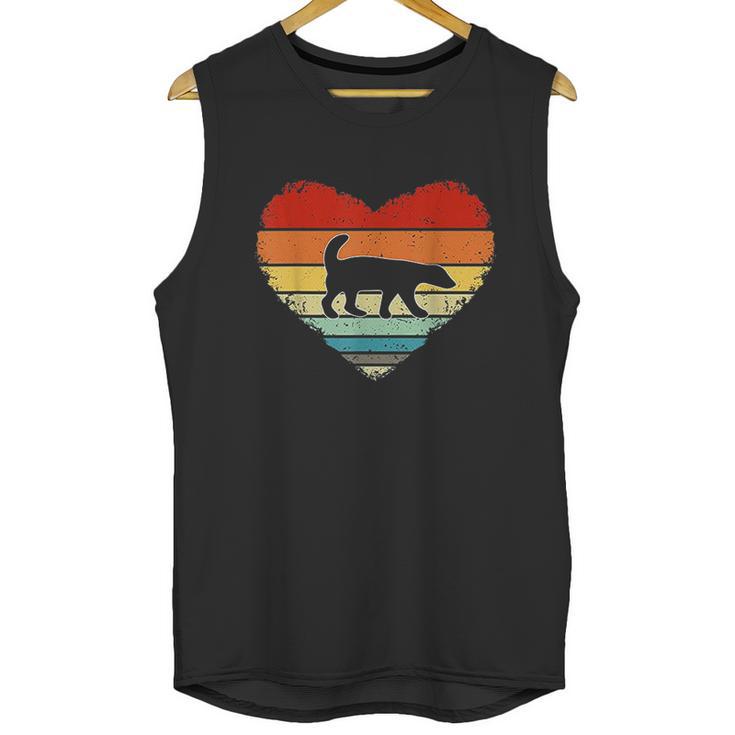 Vintage Heart Honey Badger Unisex Tank Top