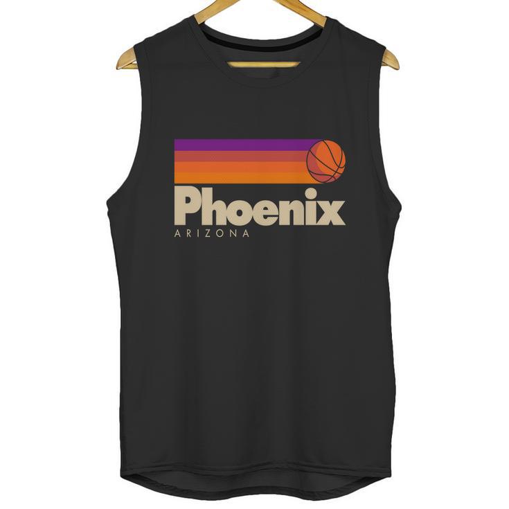 Vintage Retro Phoenix Arizona Basketball Logo Unisex Tank Top