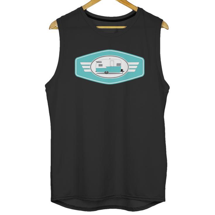 Vintage Shasta Camper Trailer Unisex Tank Top