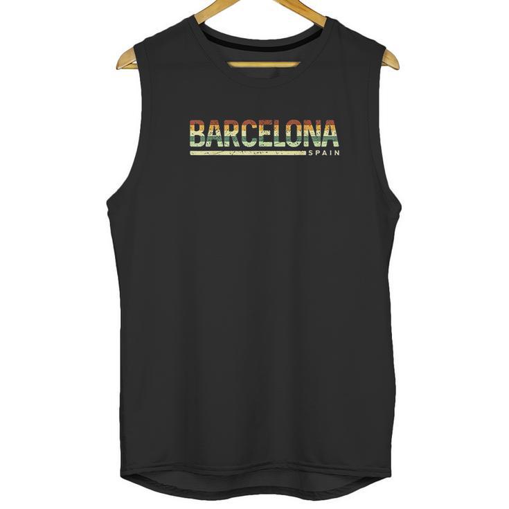 Vintage Spain Spain Native Barcelona Unisex Tank Top