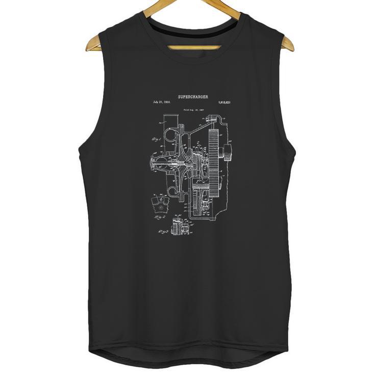 Vintage Supercharger Muscle Car Unisex Tank Top