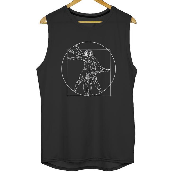 Vitruvian Man Guitar Music Da Vinci Guitarist Unisex Tank Top