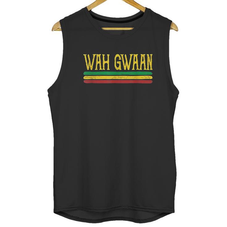 Wah Gwaan Funny Jamaica Jamaican Colors Rasta Reggae Unisex Tank Top