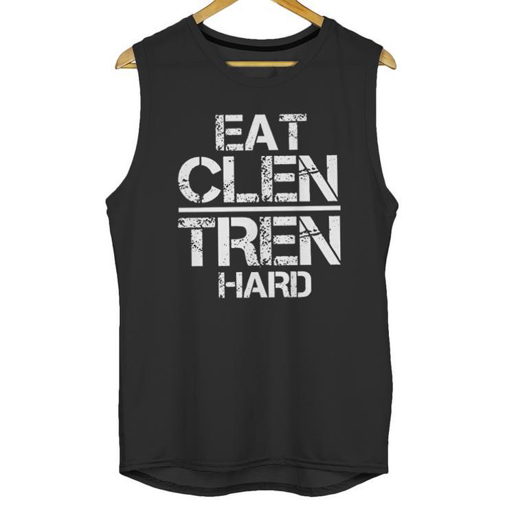 Weightlifting Eat Clen Tren Hard Unisex Tank Top