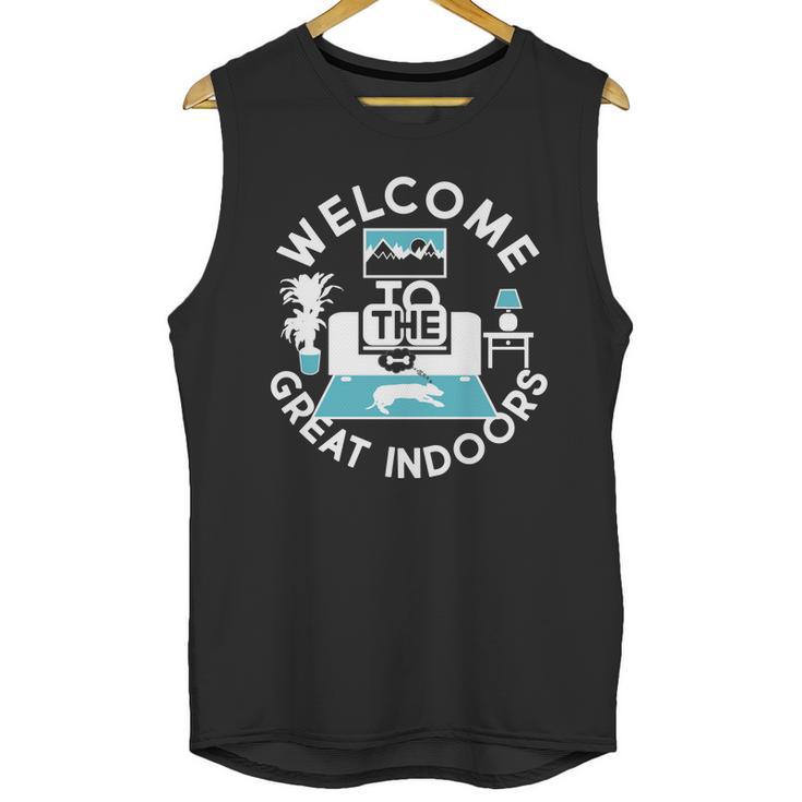 Welcome To The Great Indoors Unisex Tank Top