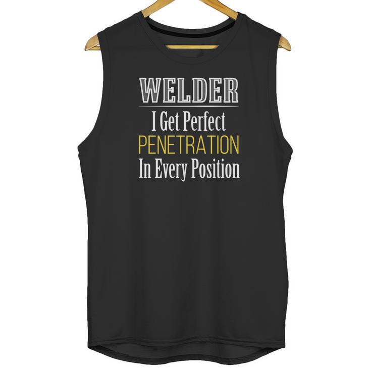 Welder Penetration Unisex Tank Top