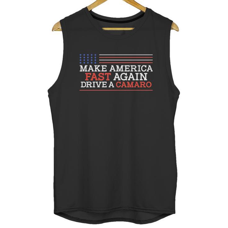 Wheel Spin Addict Make America Fast Again Drive A Camaro Unisex Tank Top