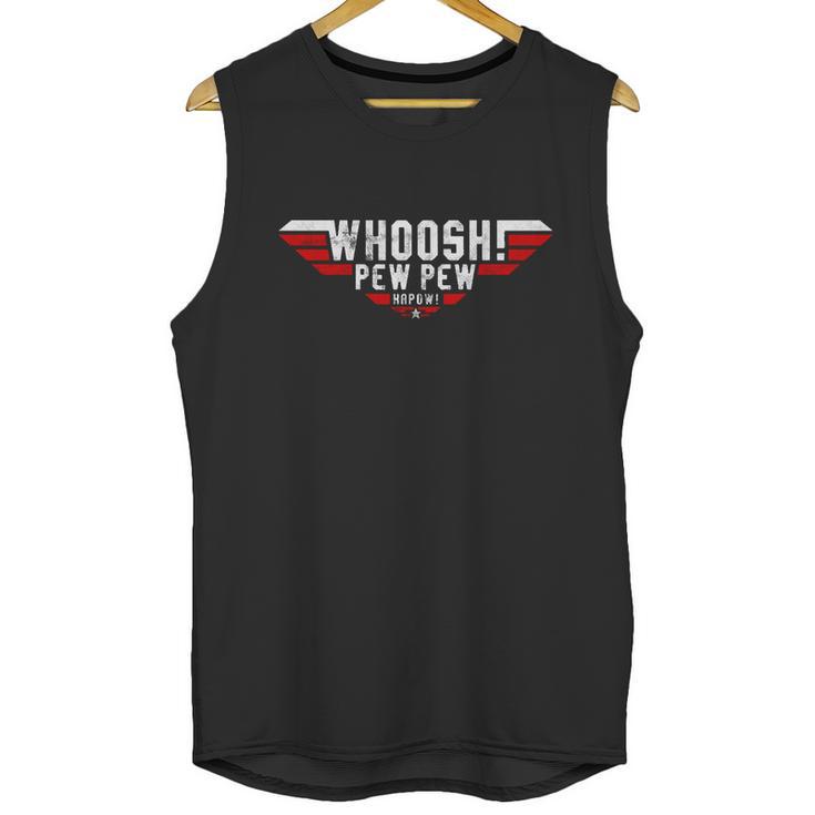 Whoosh Pew Pew Funny Logo Unisex Tank Top