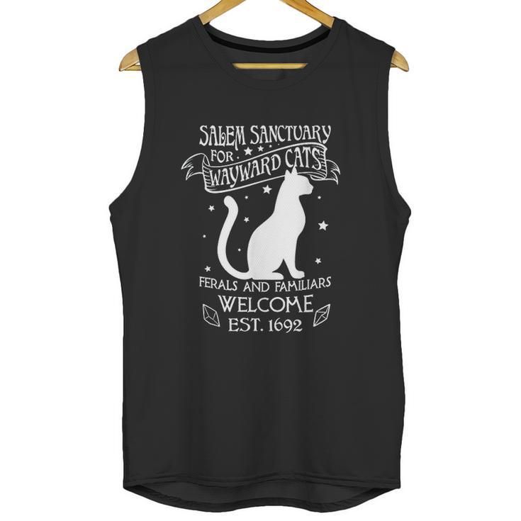 Witch Salem Sanctuary For Wayward Black Cats 1692 Gift Unisex Tank Top