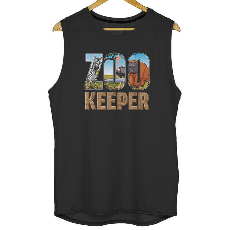 Zookeeper Costume African Savanna Zoo Keeper Animals Lover Unisex Tank Top