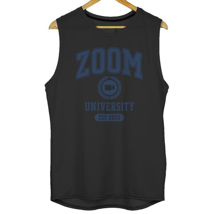 Zoom University Logo In Blue Unisex Tank Top