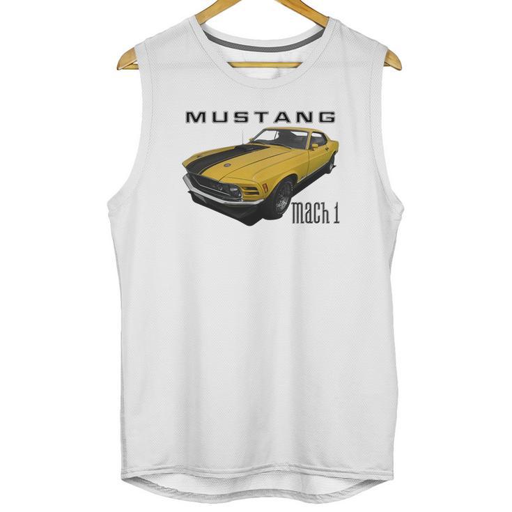 1970 Ford Mach1 Yellow Unisex Tank Top