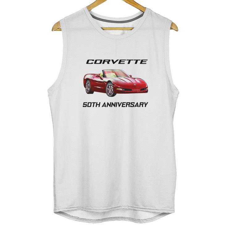 2003 Corvette 50Th Anniversary Convertible Gray T Shirt Unisex Tank Top