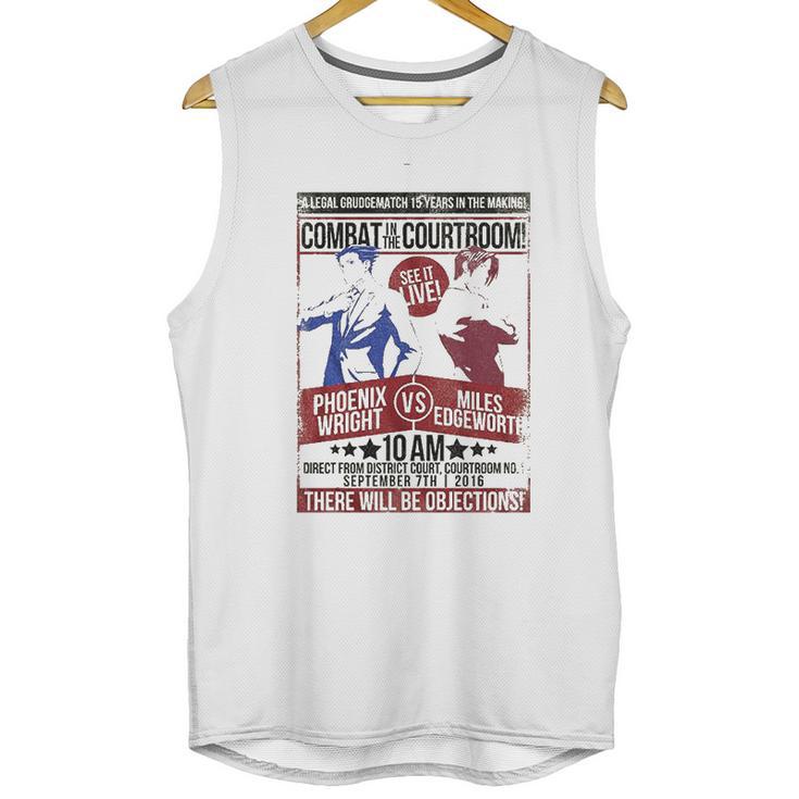 A&E Designs Ace Attorney Phoenix Wright Vs Miles Edgeworth Unisex Tank Top