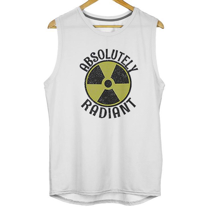 Absolutely Radiant Nuclear Radioactive Sign Unisex Tank Top