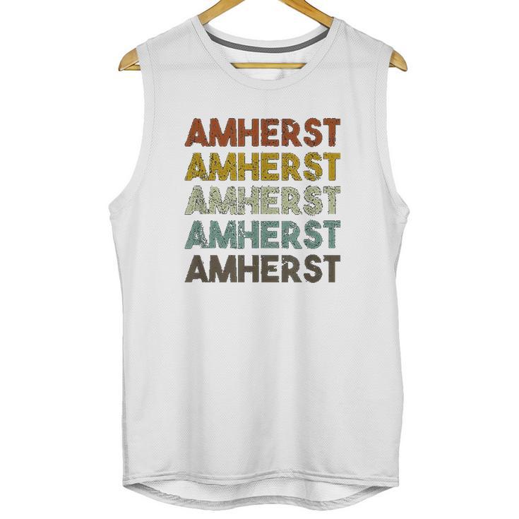 Amherst Massachusetts Retro Vintage Unisex Tank Top