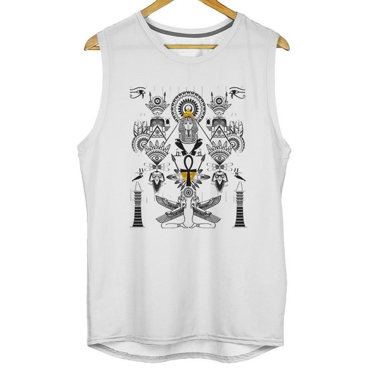 Ancient Egypt Egyptian Hieroglyphics 5 Kemetic King Unisex Tank Top