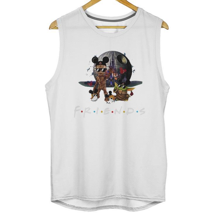 Baby Yoda Baby Groot And Death Star Friends Unisex Tank Top