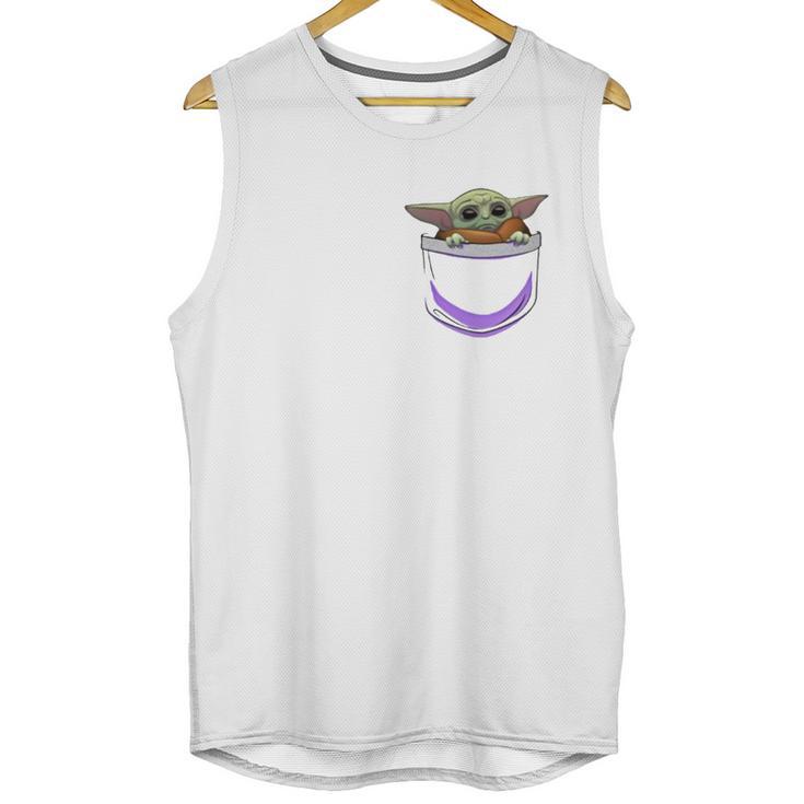 Baby Yoda In Pocket Shirt Unisex Tank Top