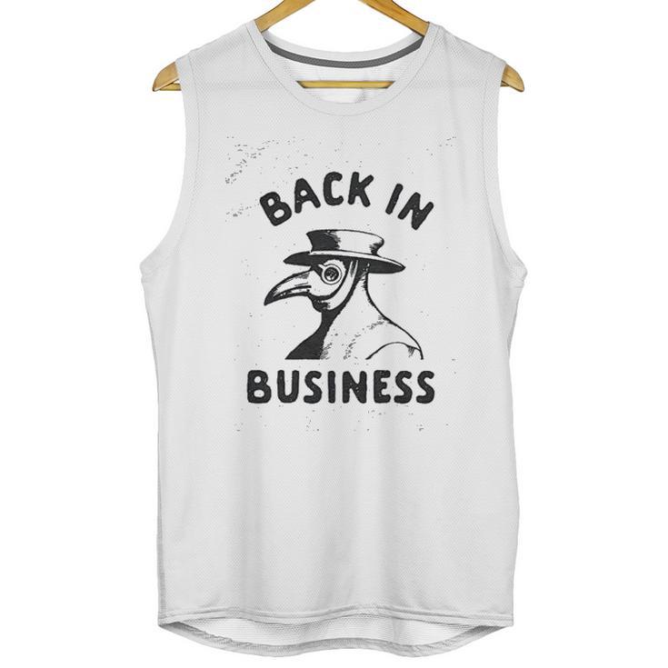 Back In Business Funny Plague Doctor Graphic Unisex Tank Top